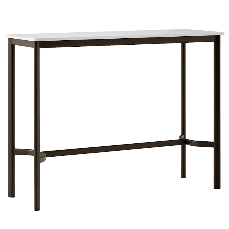 Drip HW113 Bar Table 50x140x105 cm, Off-white Laminate / Bronzed