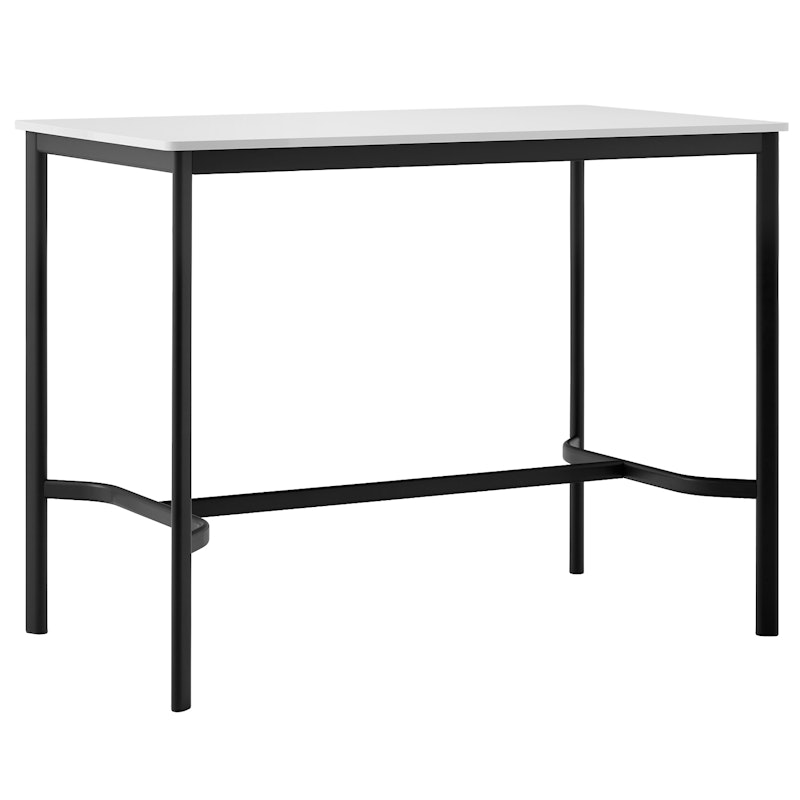 Drip HW114 Bar Table 80x140x105 cm, Off-white Laminate / Black
