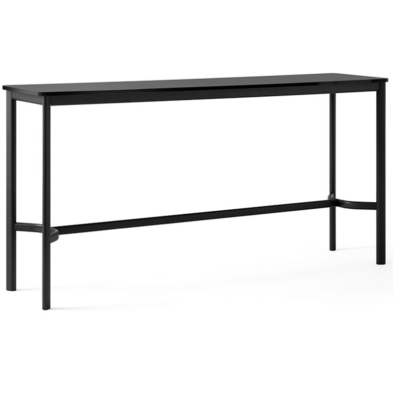 Drip HW61 Bar Table 50x190x95 cm, Black Laminate / Black