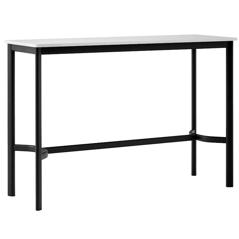 Drip HW111 Bar Table 50x140x95 cm, Off-white Laminate / Black