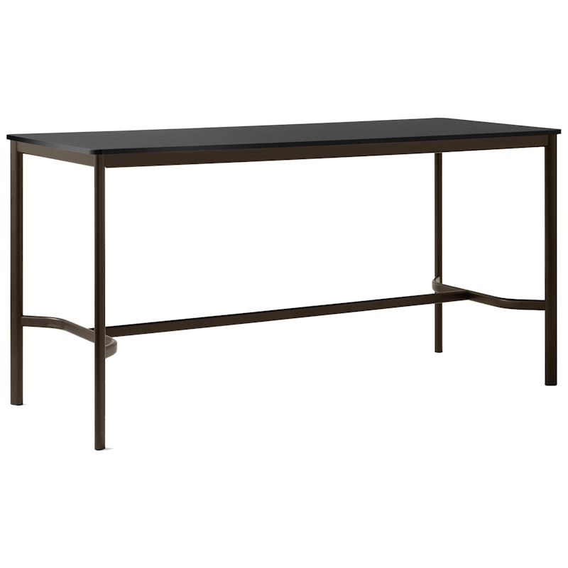 Drip HW111 Bar Table 50x140x95 cm, Black Laminate / Bronzed
