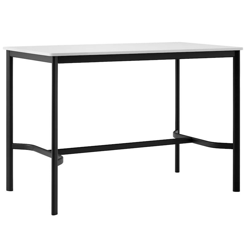 Drip HW112 Bar Table 80x140x95 cm, Off-white Laminate / Black