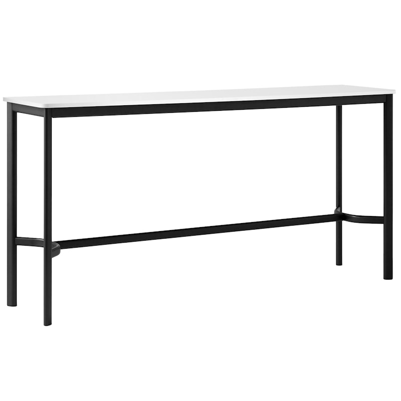 Drip HW61 Bar Table 50x190x95 cm, Off-white Laminate / Black