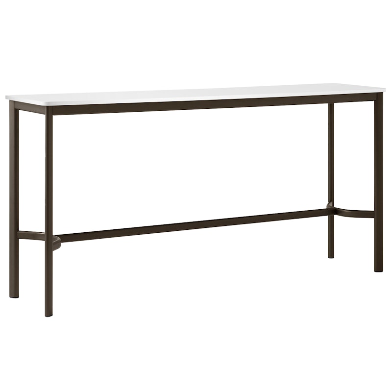 Drip HW61 Bar Table 50x190x95 cm, Off-white Laminate / Bronzed