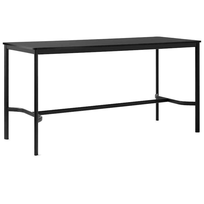 Drip HW62 Bar Table 80x190x95 cm, Black Laminate / Black