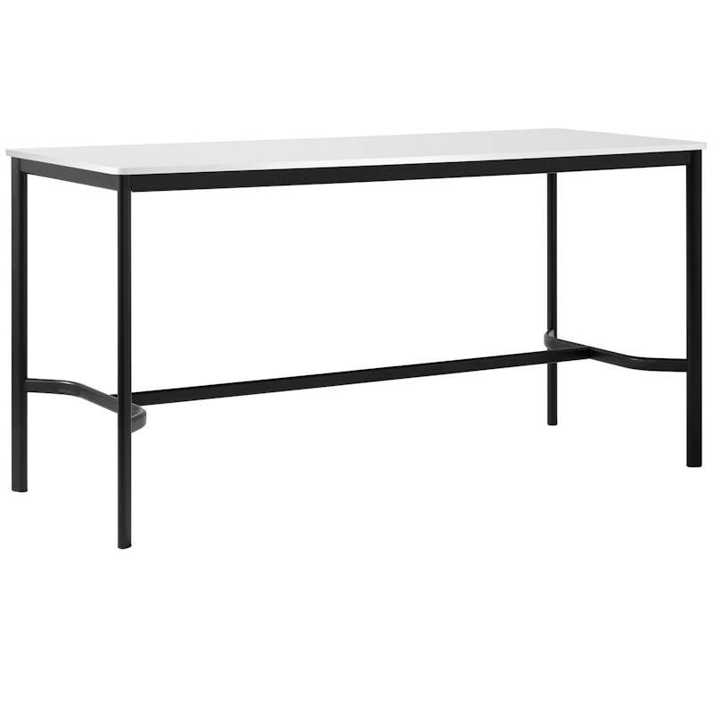 Drip HW62 Bar Table 80x190x95 cm, Off-white Laminate / Black