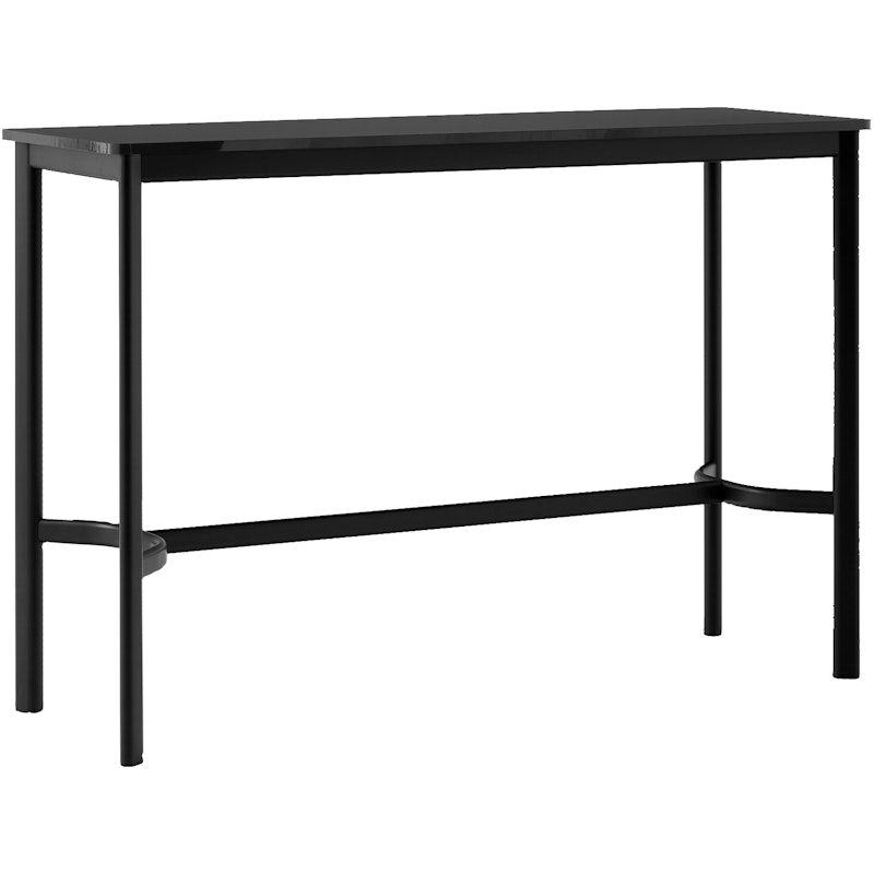 Drip HW111 Bar Table 50x140x95 cm, Black Laminate / Black