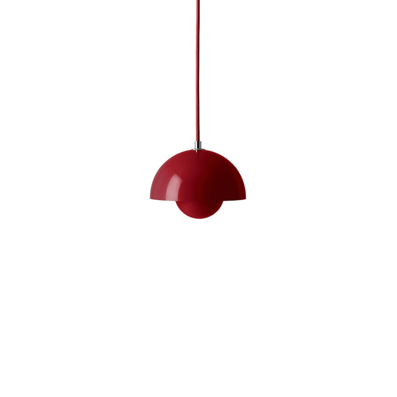 Flowerpot VP10 Pendant, Vermilion Red