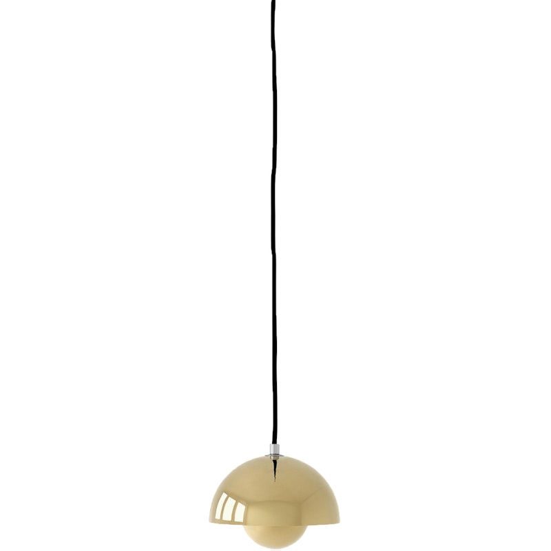 Flowerpot VP10 Pendant, Brass Plated