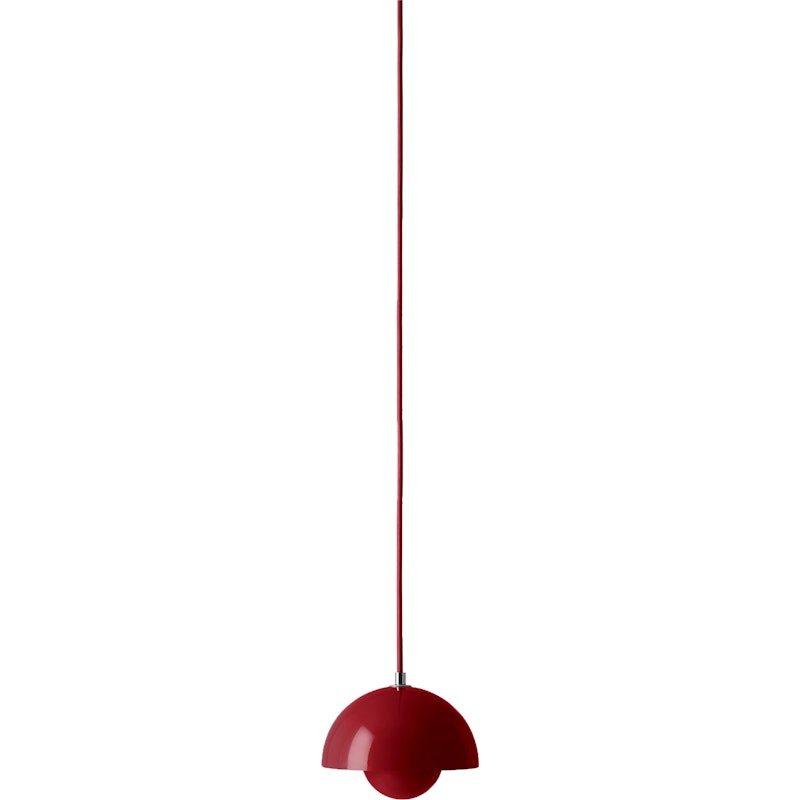 Flowerpot VP10 Pendant, Vermilion Red