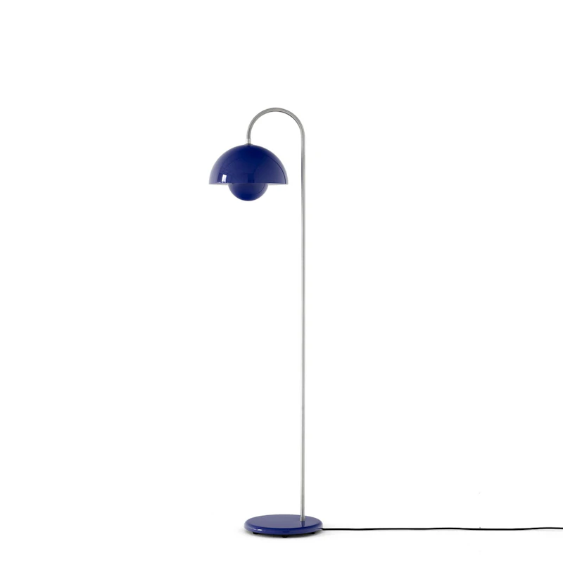 Flowerpot VP12 Floor Lamp, Cobalt Blue