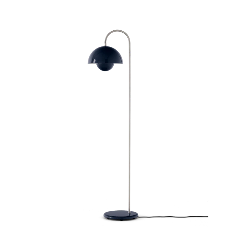 Flowerpot VP12 Floor Lamp, Steel Blue