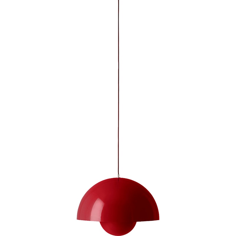 Flowerpot VP2 Pendant, Vermilion Red