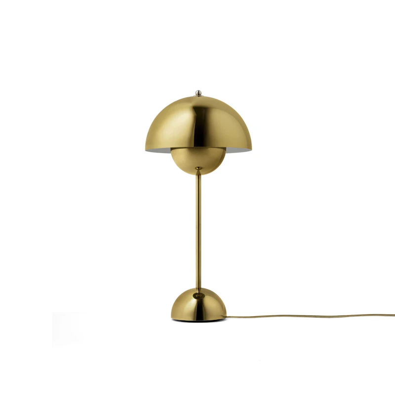 Flowerpot VP3 Table Lamp, Brass-Plated