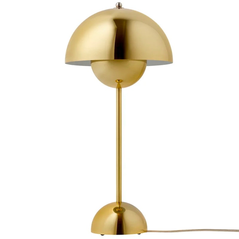 Flowerpot VP3 Table Lamp, Brass Plated