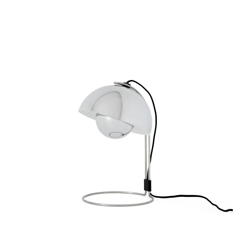 Flowerpot VP4 Table Lamp, Chrome-Plated