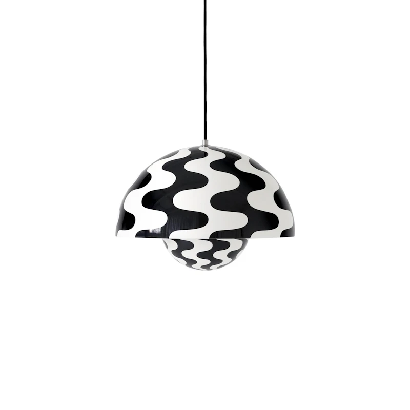 Flowerpot VP7 Pendant, Black/White