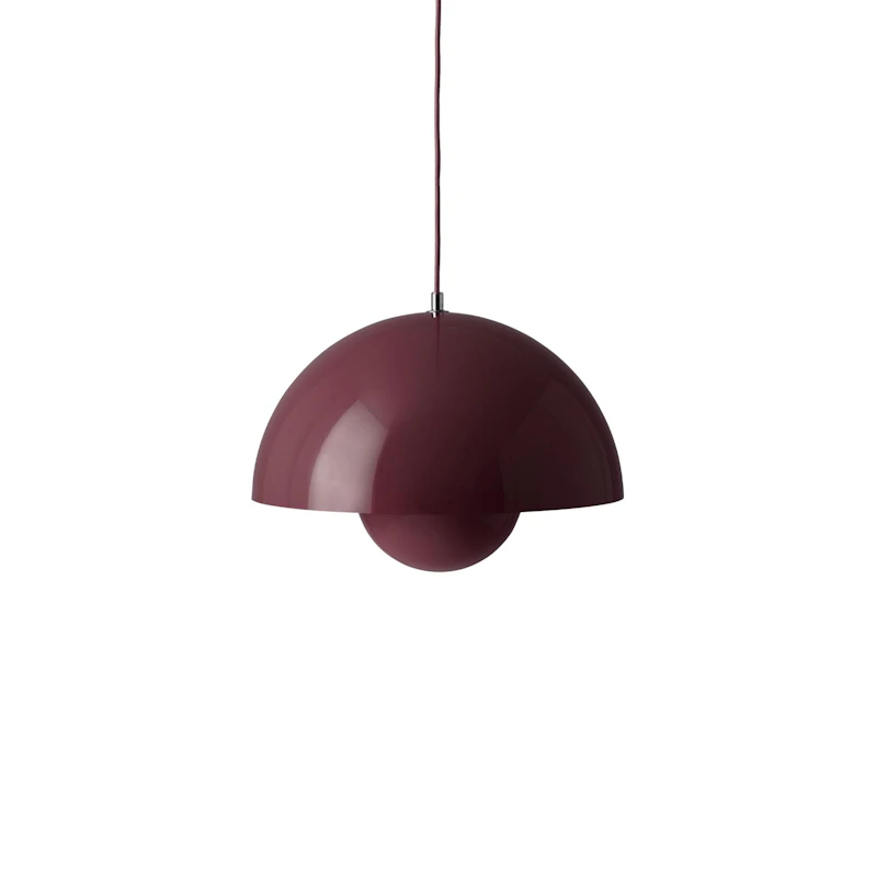 Flowerpot VP7 Pendant, Dark Plum