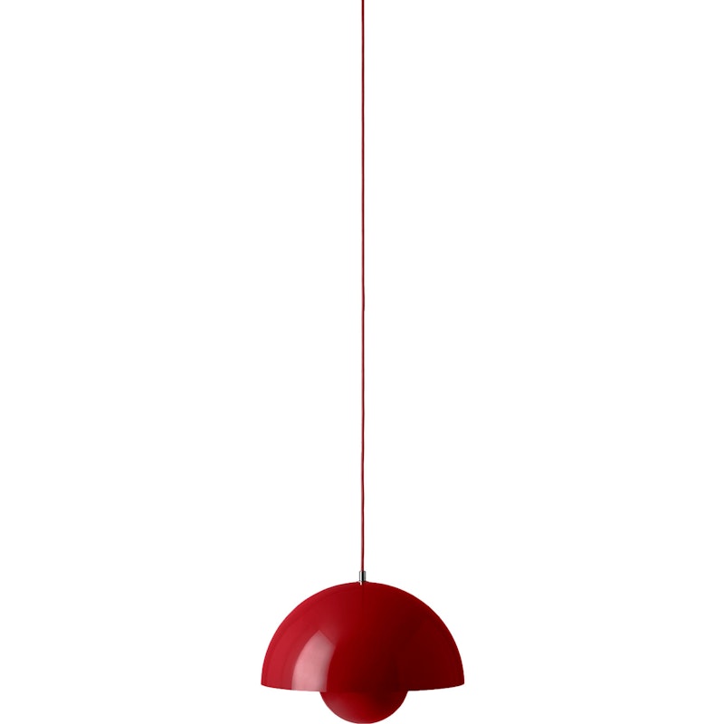 Flowerpot VP7 Pendant, Vermilion Red