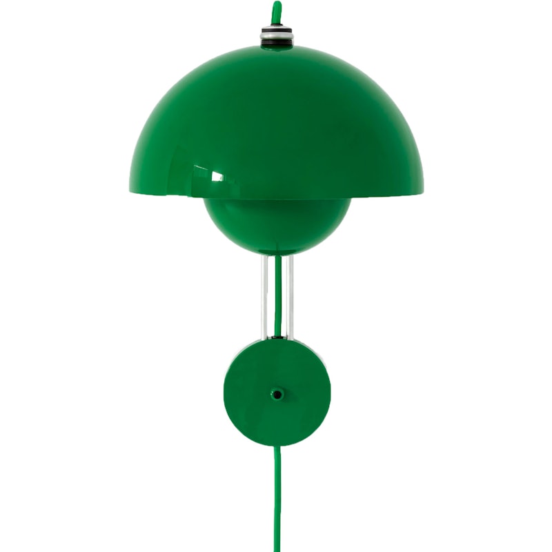 Flowerpot VP8 Wall Lamp, Signal Green