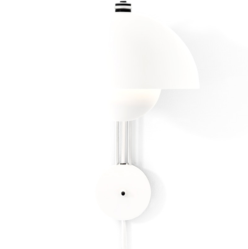 Flowerpot VP8 Wall Lamp, Matte White