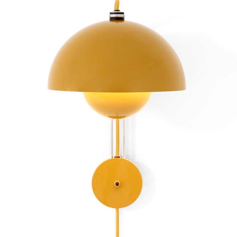 Flowerpot VP8 Wall Lamp, Mustard