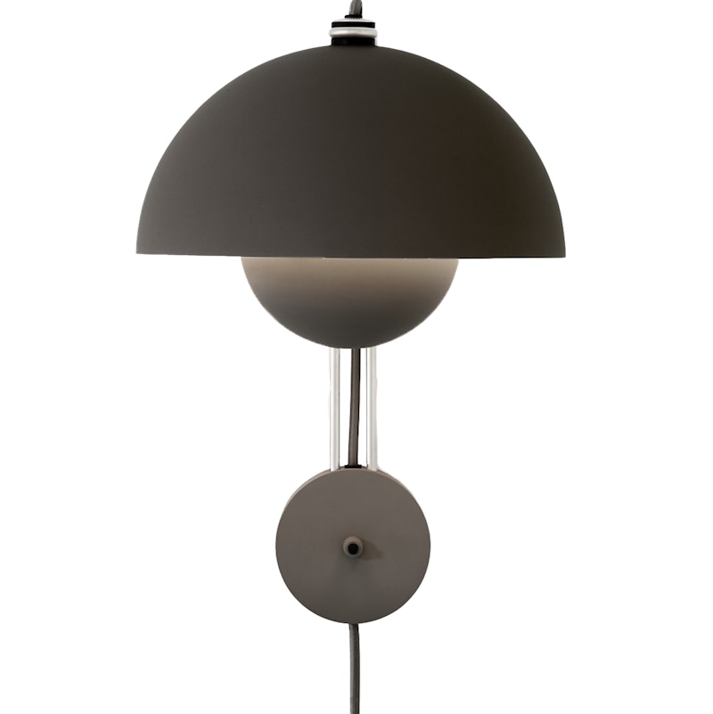 Flowerpot VP8 Wall Lamp, Matt Black
