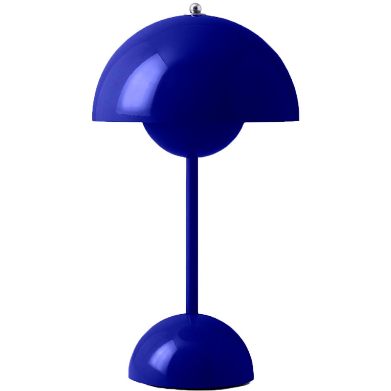 Flowerpot VP9 Table Lamp Portable, Cobalt Blue