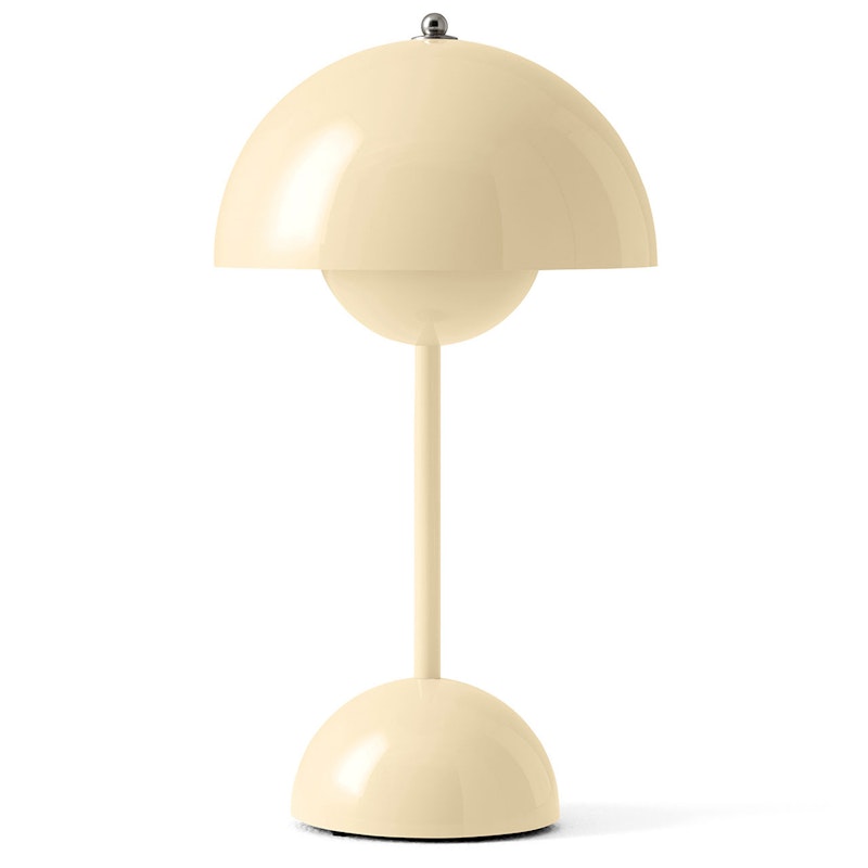 Flowerpot VP9 Table Lamp Portable, Ivory