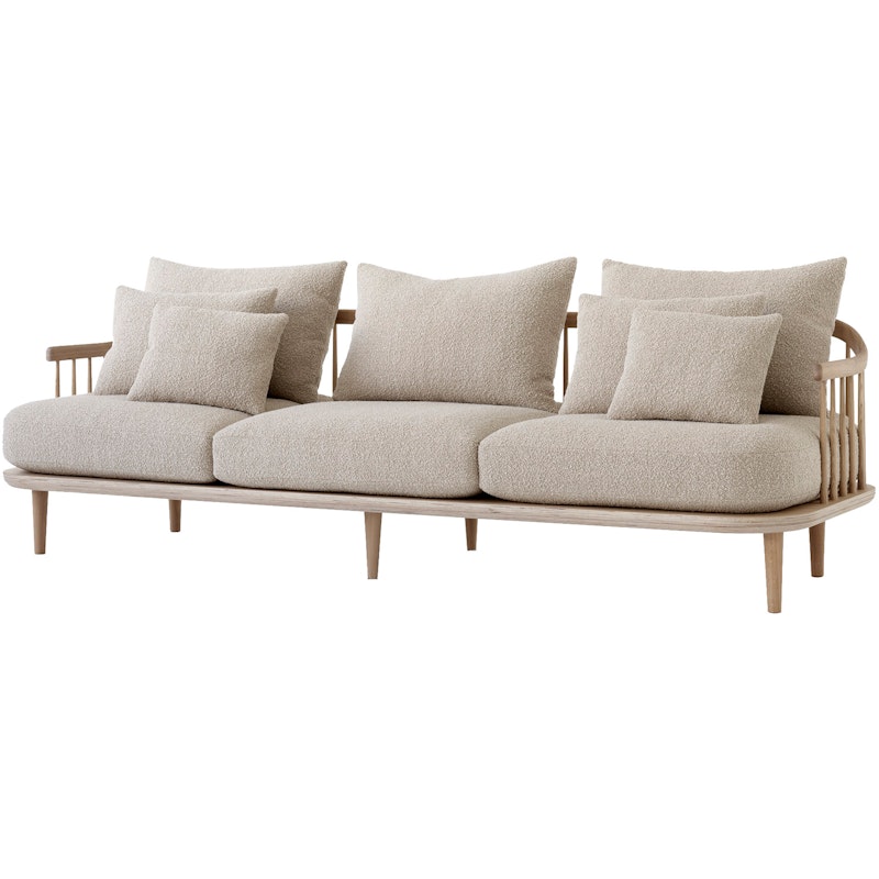 Fly Sc12 Sofa, White Oiled Oak / Karakorum 003