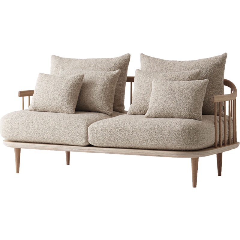 Fly Sc2 Sofa, White Oiled Oak / Karakorum 003