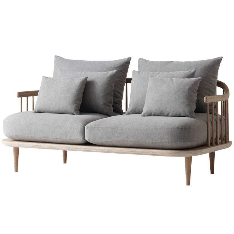 Fly sofa Sc2 Sofa, White Oiled Oak / Hot Madison 094