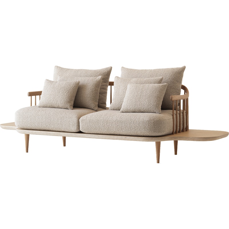 Fly Sc3 Sofa Wings, White Oiled Oak / Karakorum 003