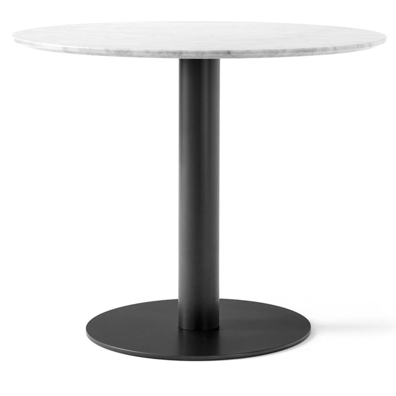 In Between SK11 Table 90cm, White Marble / Black