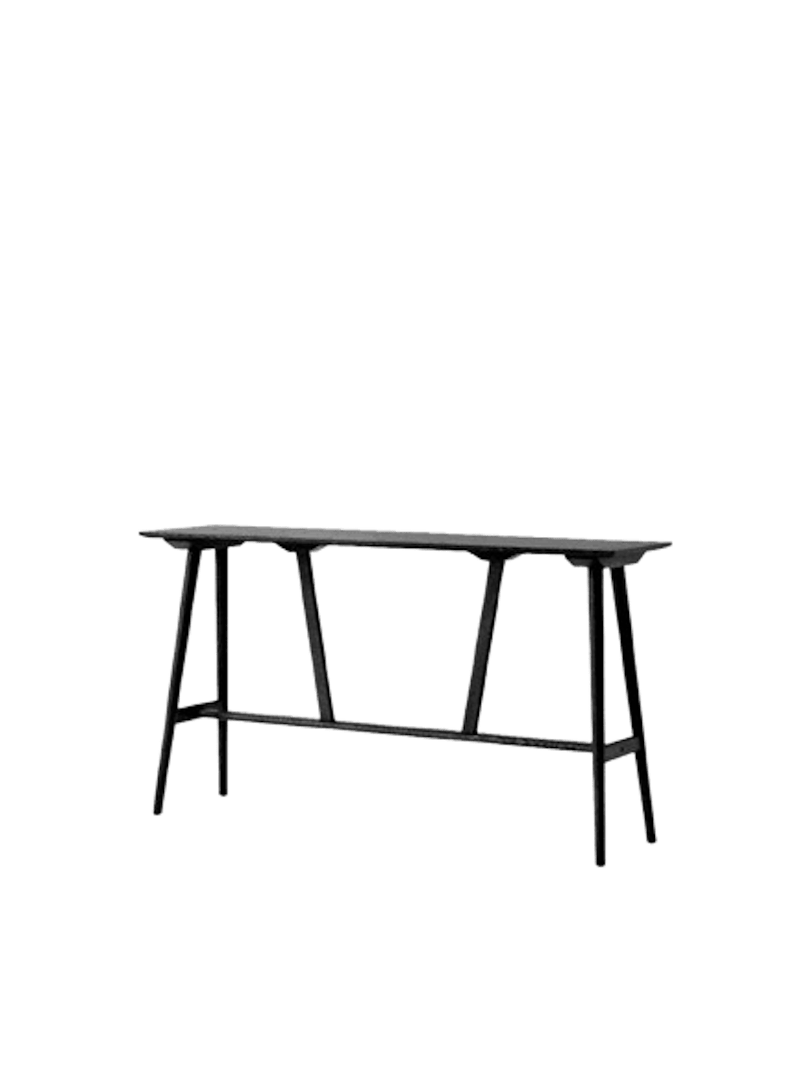 In Between SK27 Bar Table L190 Black Lacquered Oak