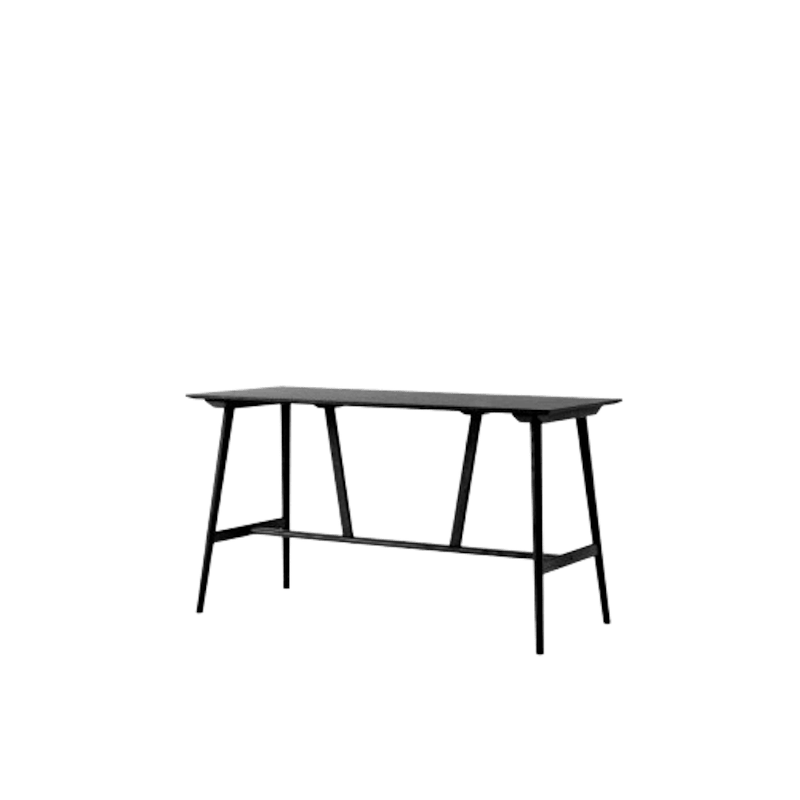 In Between SK28 Bar Table L190 Black Lacquered Oak
