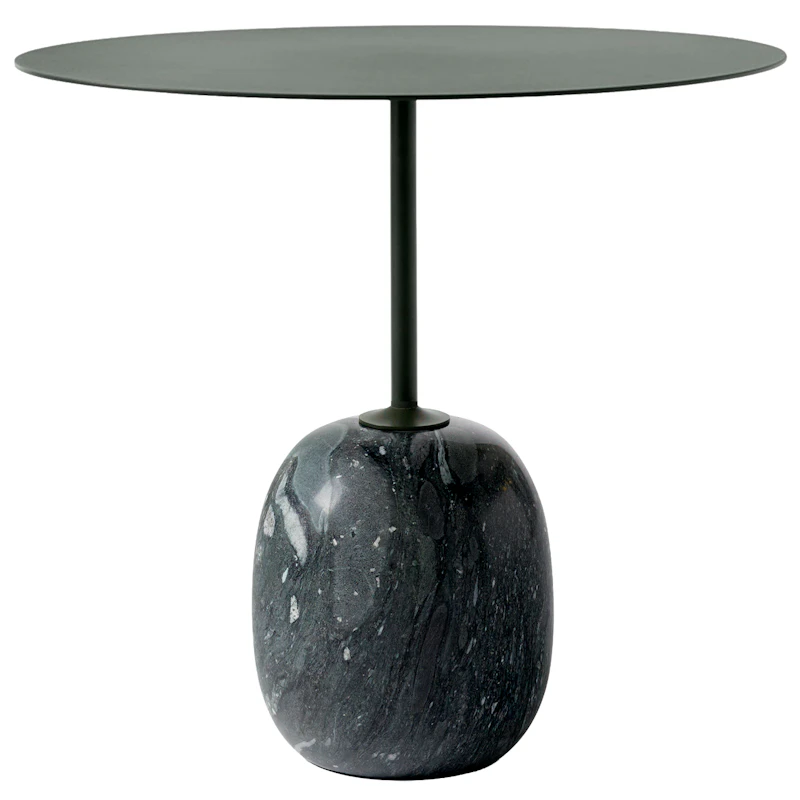 Lato LN9 Table Oval, Deep Green / Verde Grigio Marble