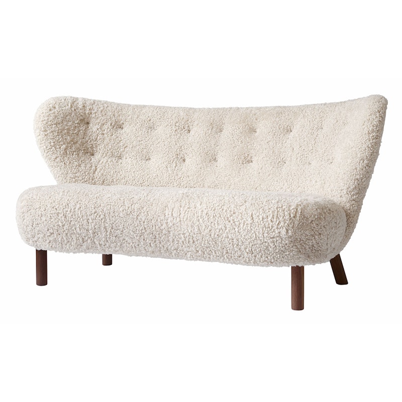 Little Petra Sofa Vb2, Oiled Walnut / Sheepskin Moonlight