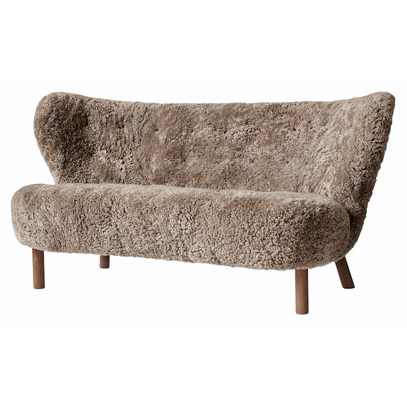 Little Petra Sofa Vb2, Oiled Walnut / Sheepskin Sahara