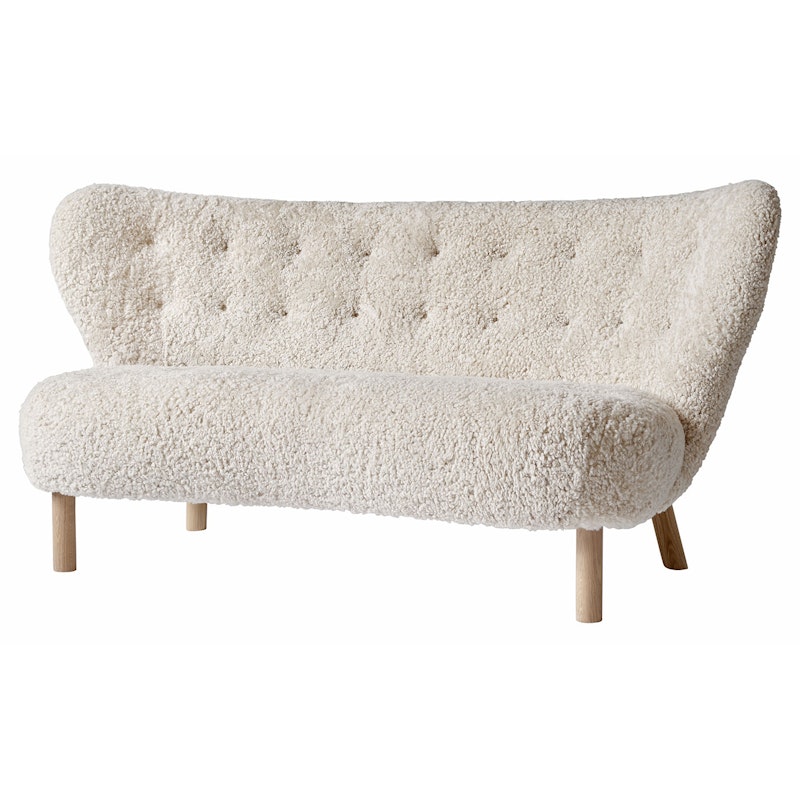 Little Petra Sofa Vb2, White Oiled Oak / Sheepskin Moonlight