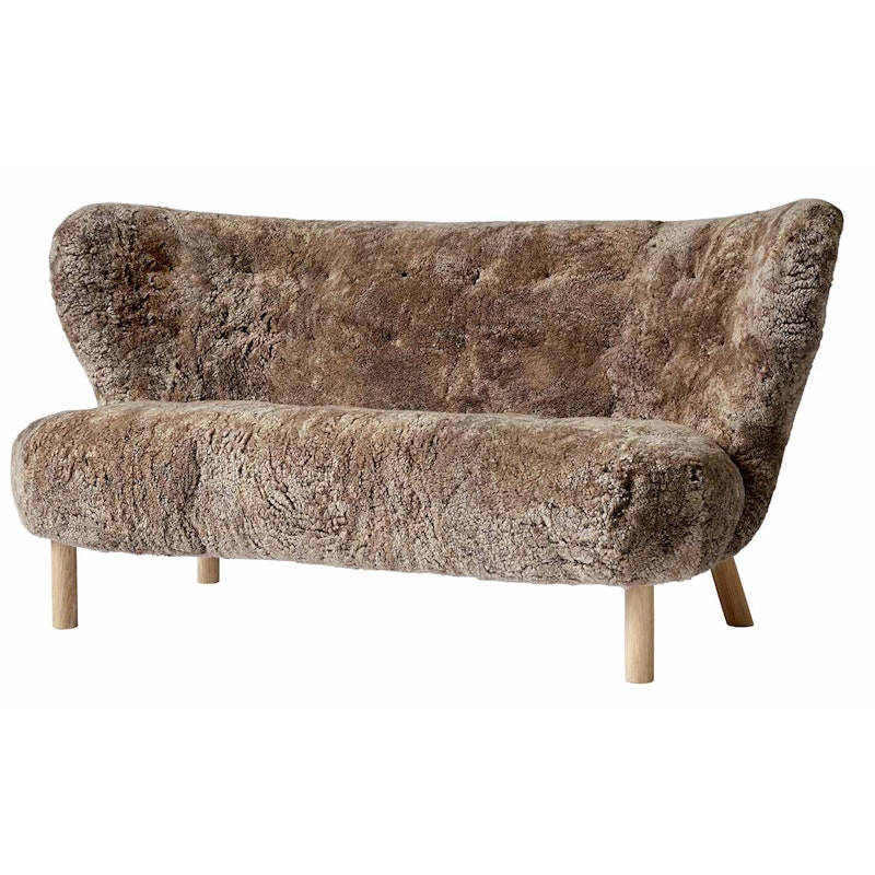 Little Petra Sofa Vb2, White Oiled Oak / Sheepskin Sahara