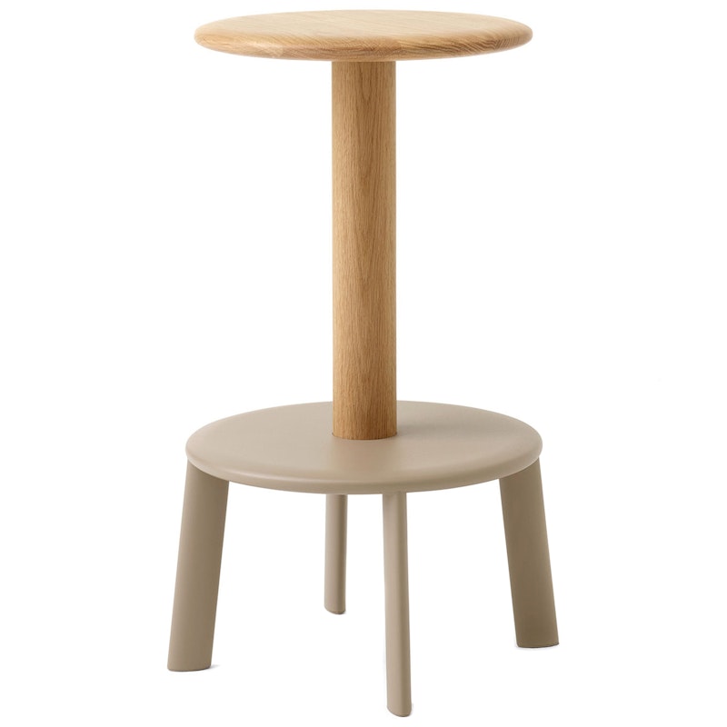 Massif AV39 Bar Stool 65 cm, Oak / Grey Beige