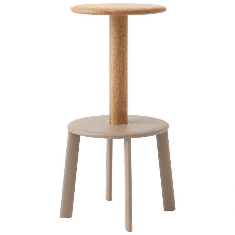 Massif AV40 Bar Stool 75 cm, Oak / Grey Beige