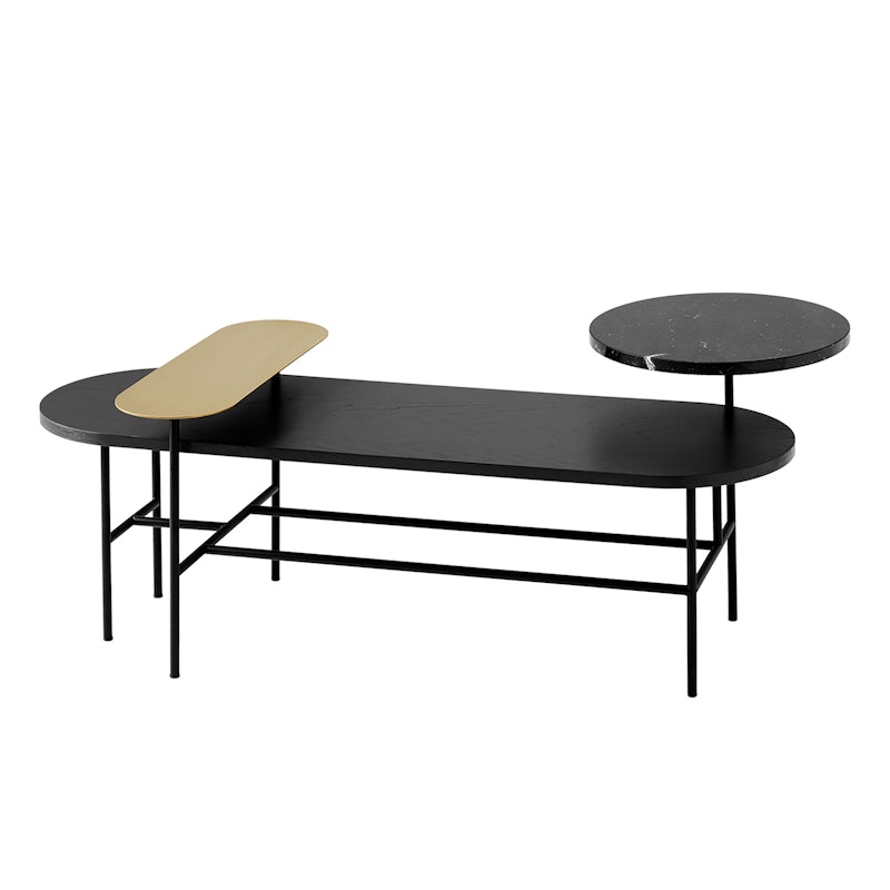 Palette Coffee Table Jh7 Black Ash / Marble