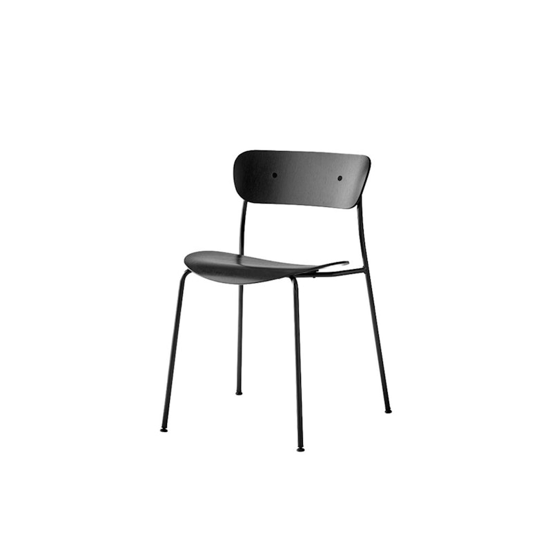 Pavilion Av1 Chair, Black Lacquered Oak