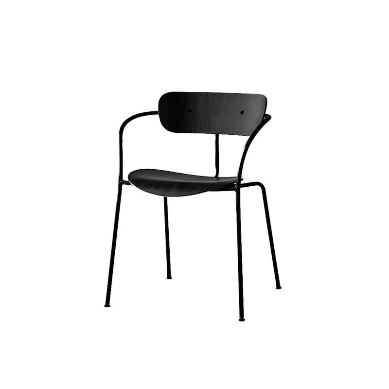 Pavilion Av2 Chair, Black Lacquered Oak