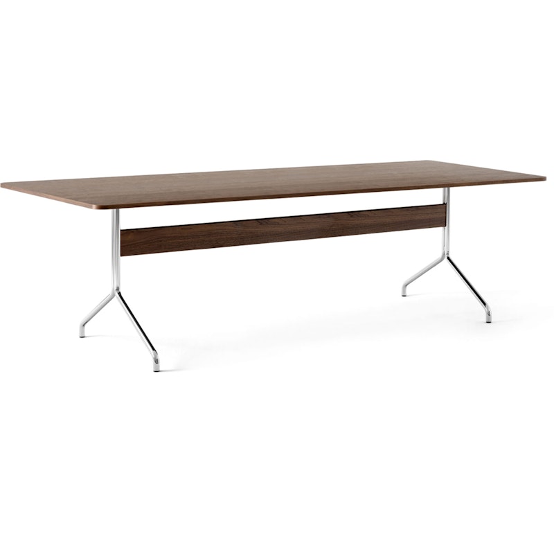 Pavilion AV24 Dining Table 250x110 cm, Walnut/Chrome