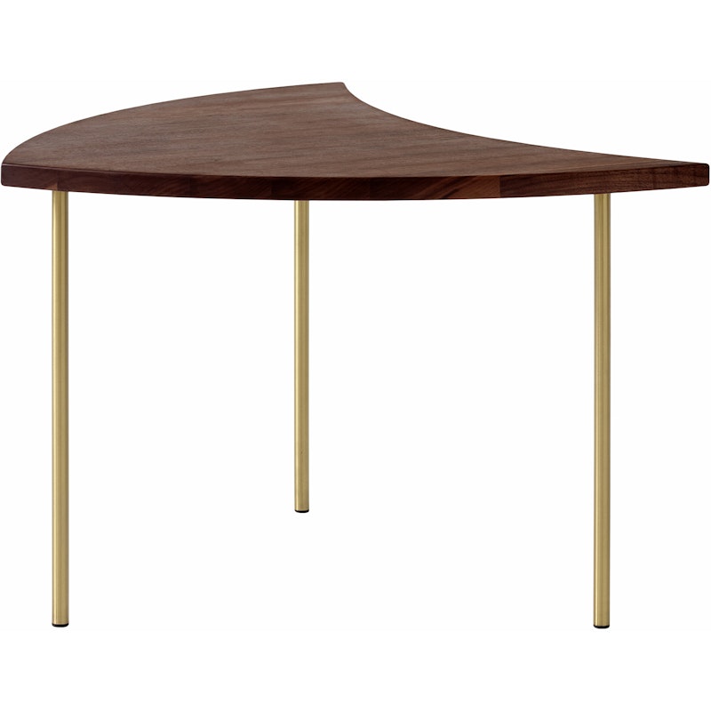 Pinwheel HM7 Table, Oiled Walnut/Brass