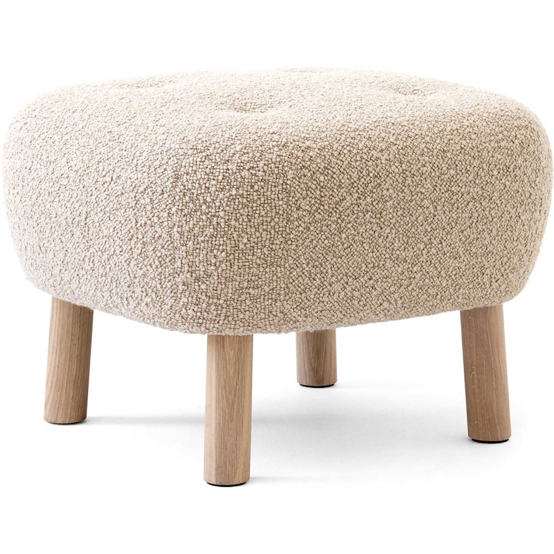 Little Petra ATD1 Footstool, Karakorum 003 / White Oiled Oak