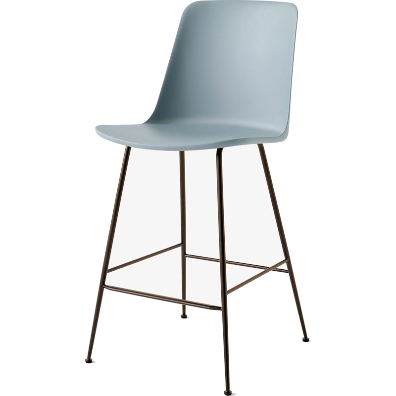 Rely HW91 Counter Chair, Black/Light Blue